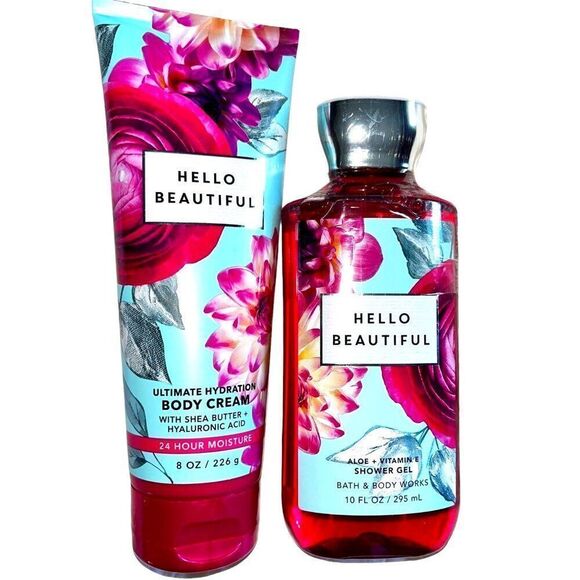 Hello Beautiful Bath & Body Works 2 Piece Set‎ NEW - Picture 1 of 1